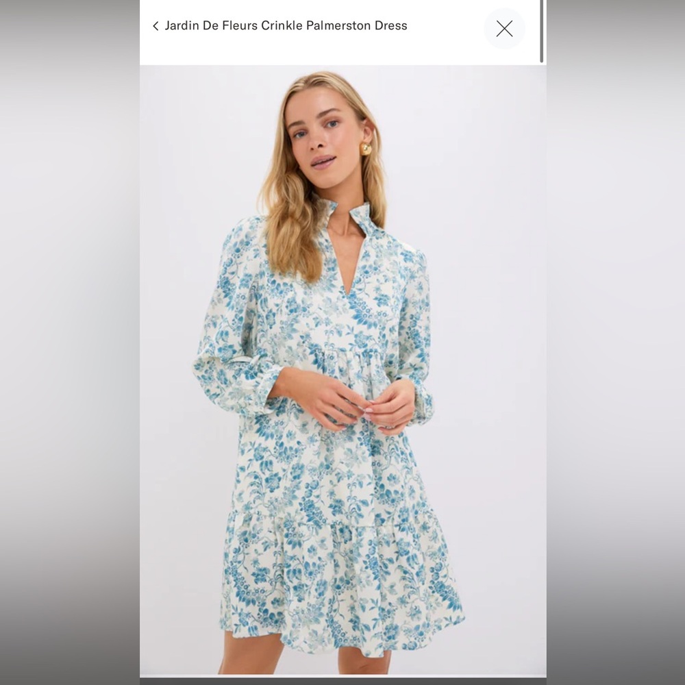 Tuckernuck Jardin De Fleurs Blue Floral Dress